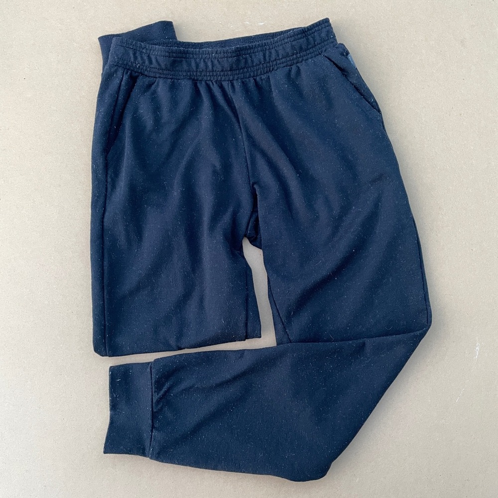 Eddie Bauer Joggers Womens XS Black Casual Lounge Elastic Waist Cuffed Pants
